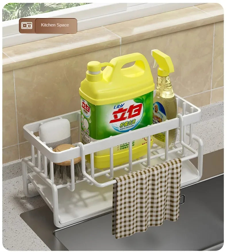 Kitchen Shelf Rag Storage